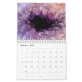 Amethyst Lila Gemstone Crystal Ästhetik Kalender (Feb 2027)