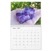 Amethyst Lila Gemstone Crystal Ästhetik Kalender (Mär 2027)