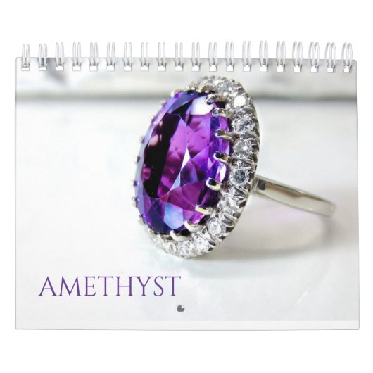 Amethyst Lila Gemstone Crystal Ästhetik Kalender (Titelbild)