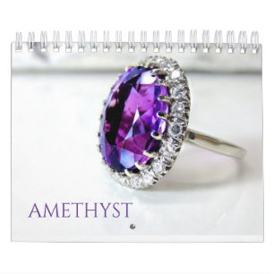 Amethyst Lila Gemstone Crystal Ästhetik Kalender