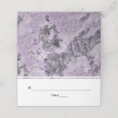 Amethyst lila geode Marmor Hochzeitskorb Platzkarte (Außenseite Aufgefaltet)
