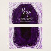 Amethyst Lila Geode Website-UAWG Beilagen von Kart (Vorne & Hinten)