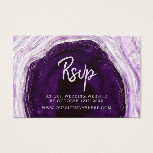 Amethyst Lila Geode Website-UAWG Beilagen von Kart (Vorderseite)