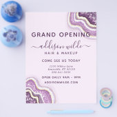 Amethyst Lila Glitter-Achat-Geode Geschäft Flyer (Einzeln)