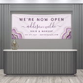 Amethyst Lila Glitzer Agate Geode Luxe Business Banner