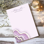 Amethyst Lila Glitzer Agate Geode Luxe Chic Post-it Klebezettel