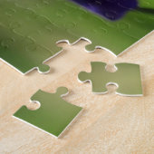 Amethyst Lila Irises Bloral Garden Puzzle (Seite)