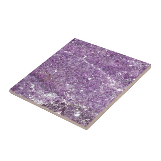 Amethyst - Lila Kristall Fliese (Seite)