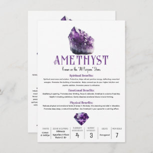 Amethyst Lila kristallische metaphysische Eigensch Einladung