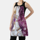 Amethyst Lila Luxus Elegant Liquid Texture Schürze (InSitu)