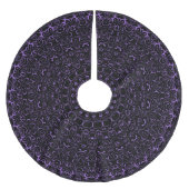 Amethyst Lila Mandala mit komplizierter Symmetrie Polyester Weihnachtsbaumdecke (Vorderseite)