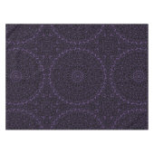 Amethyst Lila Mandala mit komplizierter Symmetrie Tischdecke (Vorderseite (Horizontal))