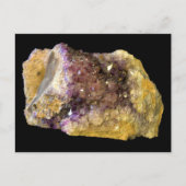 Amethyst Lila Mineral Rock Nature Fotografy Postkarte (Vorderseite)