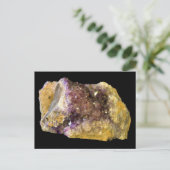 Amethyst Lila Mineral Rock Nature Fotografy Postkarte (Stehend Vorderseite)