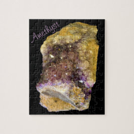 Amethyst Lila Mineral Rock Nature Fotografy Puzzle