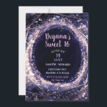 Amethyst Lila Modernes Abstraktes Glam Sweet 16 Einladung<br><div class="desc">Anpassen für jedes Ereignis.</div>