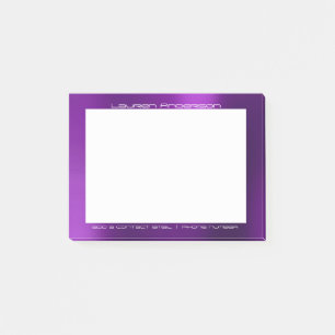 Amethyst Lila Plum Office Custom Personalisiert Post-it Klebezettel