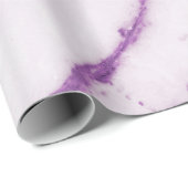 Amethyst Lila Plum White Carrara Marmorstein Geschenkpapier (Rolleneckpunkt)