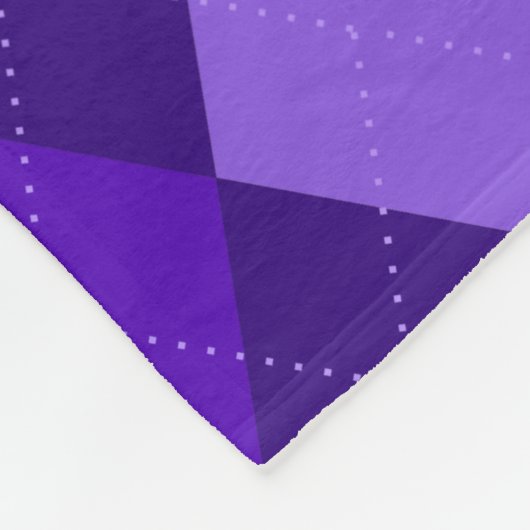 Amethyst Lila Raute Fleecedecke (Ecke)