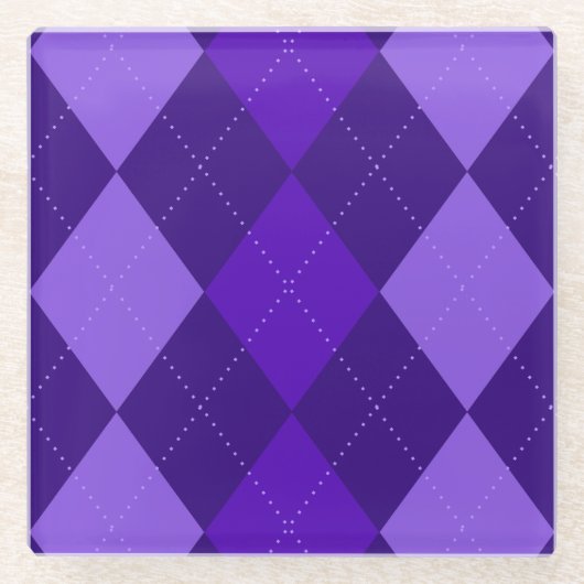 Amethyst Lila Raute Glasuntersetzer (Vorderseite)