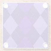 Amethyst Lila Raute Glasuntersetzer (Rückseite)