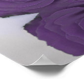 Amethyst Lila Rose 15 Tabelle Sitzdiagramm Poster (Ecke)