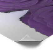 Amethyst Lila Rose 20 Tabelle Seating Chart Poster (Ecke)