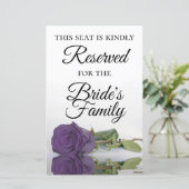 Amethyst Lila Rose Reserviert Hochzeitsstimmung Pl (Stehend Vorderseite)