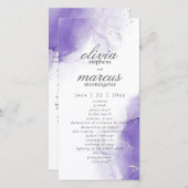 Amethyst Lila Script Silver Program (Vorne/Hinten)