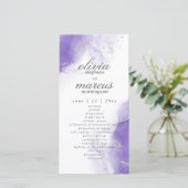 Amethyst Lila Script Silver Program (Stehend Vorderseite)