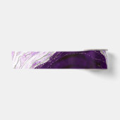 Amethyst Lila & Silver Geode Agate Rock Wedding Satinband (Vorderseite)