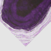 Amethyst Lila & Silver Geode Agate Rock Wedding Seidenpapier (Ausschnitt)