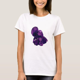 Amethyst Lila Stone Art Basic T - Shirt