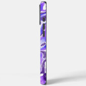 Amethyst Lila Violet Farbenfrohe Abstrakte Marmorp Case-Mate iPhone Hülle (Rückseite / Links)