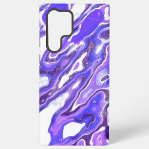 Amethyst Lila Violet Farbenfrohe Abstrakte Marmorp Samsung Galaxy Hülle