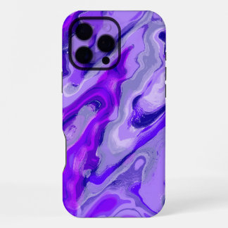 Amethyst Lila Violet Farbiger Abstrakter Marmor iPhone 16 Pro Max Hülle