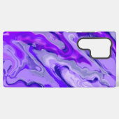 Amethyst Lila Violet Farbiger Abstrakter Marmor Samsung Galaxy Hülle (Rückseite (Horizontal))