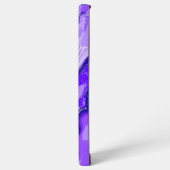 Amethyst Lila Violet Farbiger Abstrakter Marmor Samsung Galaxy Hülle (Linke Seite)