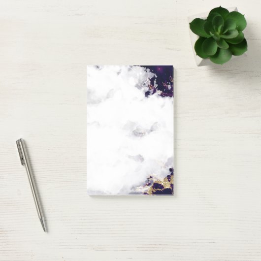 Amethyst Lila Watercolor Geode Post-it Klebezettel (Büro)