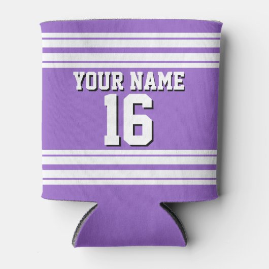 Amethyst Lila Whisky Team Jersey Name Dosenkühler (Vorderseite)