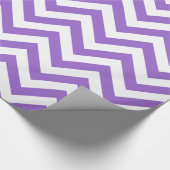 Amethyst Lila White XL Zickzack ZigZag Muster Geschenkpapier (Ecke)