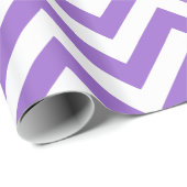 Amethyst Lila White XL Zickzack ZigZag Muster Geschenkpapier (Rolleneckpunkt)