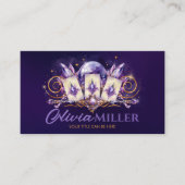 Amethyst Magic - Oracle Cards, Ball und Crystals Visitenkarte (Vorderseite)