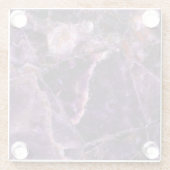 Amethyst magischer MarmorglasUntersetzer Glasuntersetzer (Rückseite)