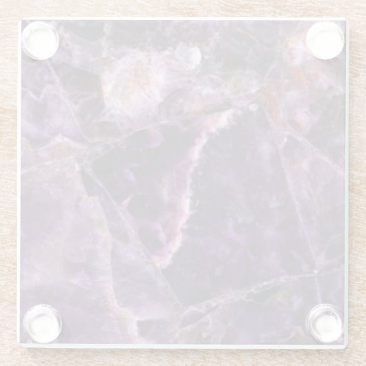 Amethyst magischer MarmorglasUntersetzer Glasuntersetzer (Rückseite)