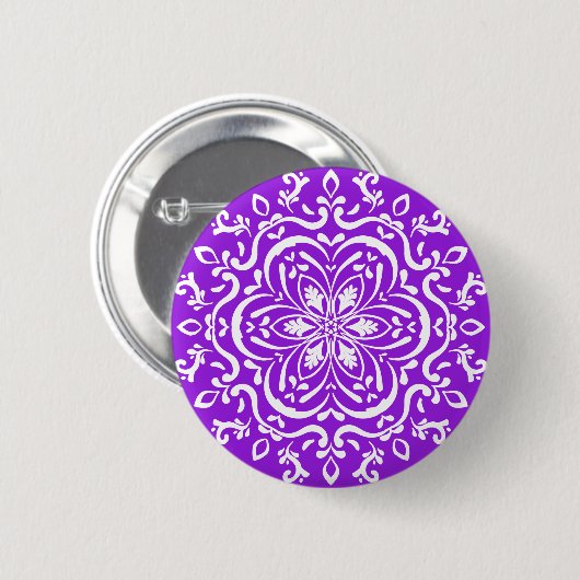 Amethyst Mandala Button (Vorne & Hinten)