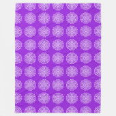 Amethyst Mandala Fleecedecke (Vorderseite)