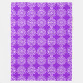 Amethyst Mandala Fleecedecke (Vorderseite)