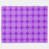 Amethyst Mandala Fleecedecke (Vorderseite (Horizontal))