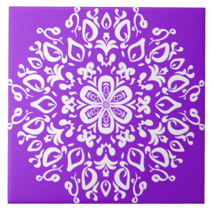 Amethyst Mandala Fliese
